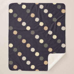 Polka stip naadloos patroon. Scribble texture. Tek Sherpa Deken