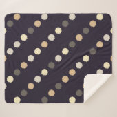 Polka stip naadloos patroon. Scribble texture. Tek Sherpa Deken (Voorkant (horizontaal))