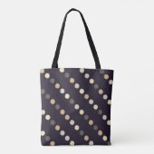Polka stip naadloos patroon. Scribble texture. Tek Tote Bag (Achterkant)