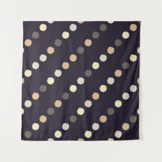 Polka stip naadloos patroon. Scribble texture. Tek Wandkleed (Voorkant (horizontaal))