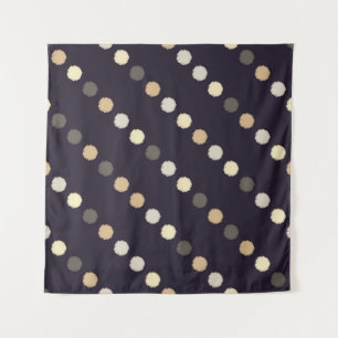 Polka stip naadloos patroon. Scribble texture. Tek Wandkleed