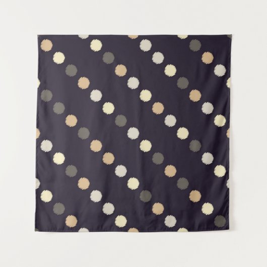 Polka stip naadloos patroon. Scribble texture. Tek Wandkleed (Voorkant)