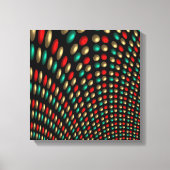 polka stip textuur abstracte fractale kunst canvas afdruk (Voorkant)