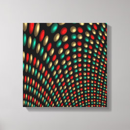 polka stip textuur abstracte fractale kunst canvas afdruk