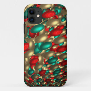polka stip textuur abstracte fractale kunst Case-Mate iPhone case