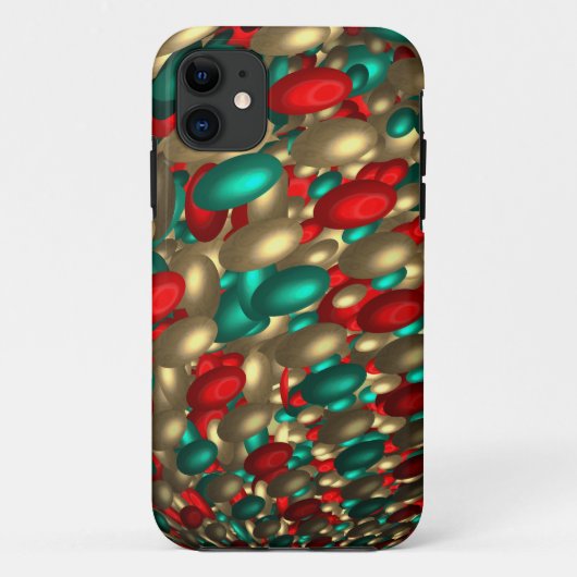 polka stip textuur abstracte fractale kunst Case-Mate iPhone case (Achterkant)