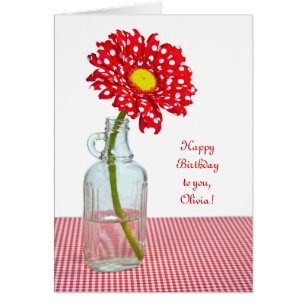 Polka stip-verjaardag met naam