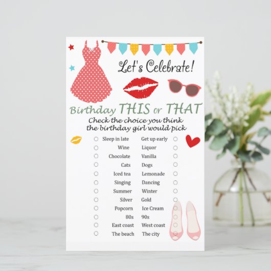 Polka stip verkleedd op Birthday Dit spel (Staand voorkant)