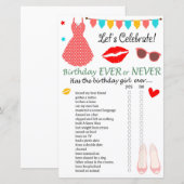 Polka-stipjurk Birthday Ever of Nooit Game (Voorkant / Achterkant)