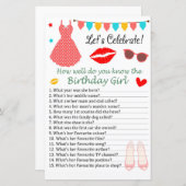 Polka stipjurk Hoe goed ken je de verjaardag? (Voorkant / Achterkant)