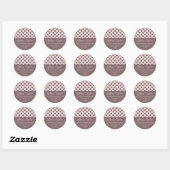 Polka-Stippen Adres Sticker (Vel)