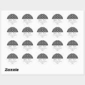 Polka-Stippen Adres Sticker (Vel)