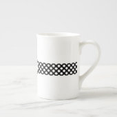 Polka-Stippen Bone China Mok (Rechts)