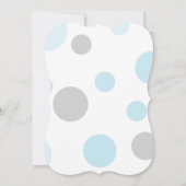 Polka-stippen en Bunting Modern Baby shower Uitnod Kaart (Achterkant)