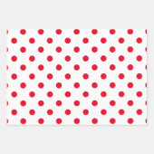 Polka stippen in rood Sinaasappel en geel Inpakpapier Vel (Voorkant 3)