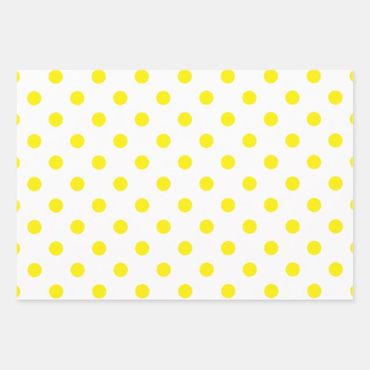 Polka stippen in rood Sinaasappel en geel Inpakpapier Vel (Voorkant 2)