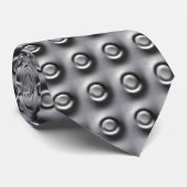 Polka Stippen Metallic Klinknagels stijl Stropdas (Opgerold)