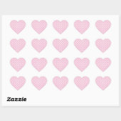 Polka stippen op zoete roze achtergrond sticker (Vel)