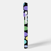 Polka-stippen op zwart Case-Mate iPhone case (Achterkant / Links)
