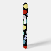 Polka-stippen op zwart Case-Mate iPhone case (Achterkant / Rechts)
