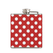 Polka-stippen rood heupfles (Achterkant)