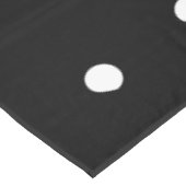 Polka-stippen Zwart-wit elegant vet patroon Tafelkleed (Gekanteld)