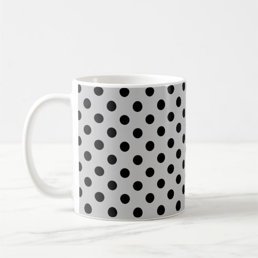 Polka Stippen - Zwarte Stip Koffiemok (Links)