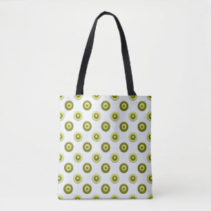 polka stipt groen patroon . tote bag