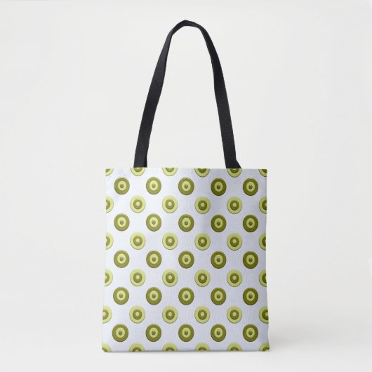 polka stipt groen patroon . tote bag (Voorkant)