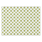 polka stipt groen retro patroon . tafelkleed (Voorkant (Horizontaal))
