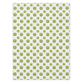 polka stipt groen retro patroon . tafelkleed (Voorkant)