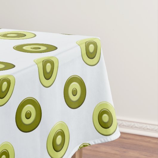 polka stipt groen retro patroon . tafelkleed (Voorbeeld)