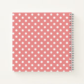 Polka stipt schattig schetsenboek notitieboek (Achterkant)