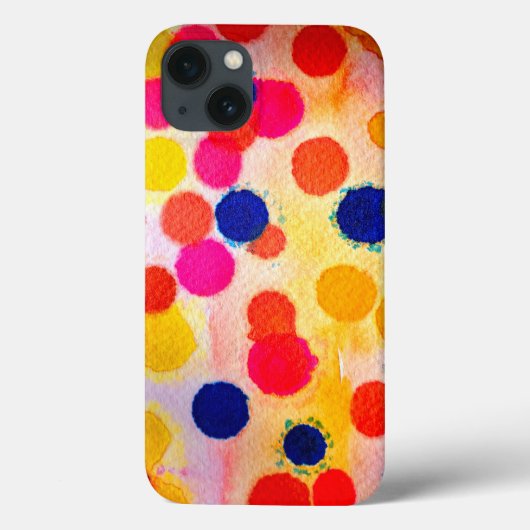 Polka stipte regenboogwaterclor Case-Mate iPhone case (Achterkant)