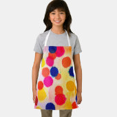 Polka stipte regenboogwaterclor schort (Insitu)