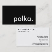 polka. visitekaartje (Voorkant / Achterkant)