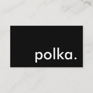 polka. visitekaartje