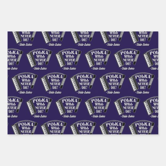 Polka zal nooit sterven Dresden fans Inpakpapier Vel (Voorkant 3)