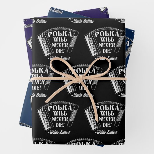 Polka zal nooit sterven Dresden fans Inpakpapier Vel (In situ)