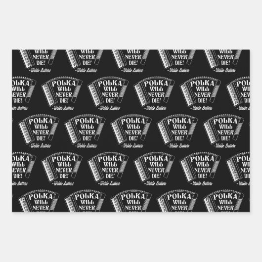 Polka zal nooit sterven Dresden fans Inpakpapier Vel (Voorkant)