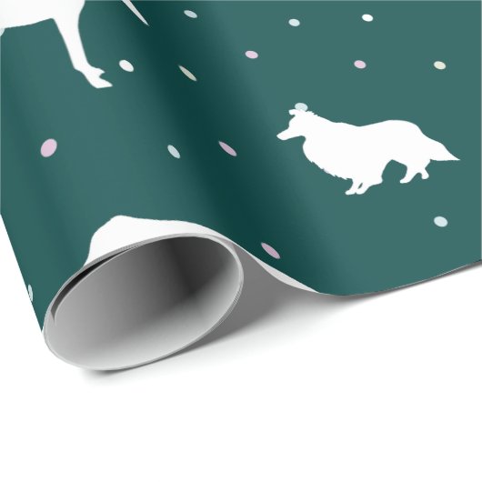 Polkadogs Green Giftwrap Cadeaupapier (Rol Hoek)