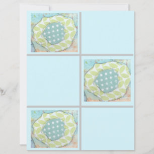 Polkadot Bloem Scrapbook Papier