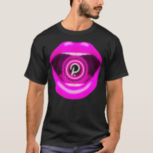 Polkadot Crypto Coin Lips, Ethereum Blockchain, De T-shirt