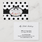 Polkadot Cupcakes Visitekaartje (Voorkant / Achterkant)