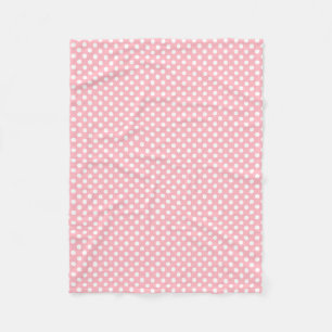 Polkadot Design Light Roze Fleece Deken