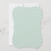 PolkaDot Elephant baby Boy Naming Ceremony Invite Kaart (Achterkant)