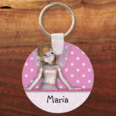 Polkadot Fairy Keyschain Sleutelhanger (Voorkant)