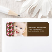 Polkadot Foto Retouradres Labels (roze) (Insitu)