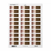 Polkadot Foto Retouradres Labels (roze) (Full Sheet)