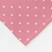 Polkadot Kant Roze Ballerina Patroon Kinderen Fleece Deken (Hoek)
